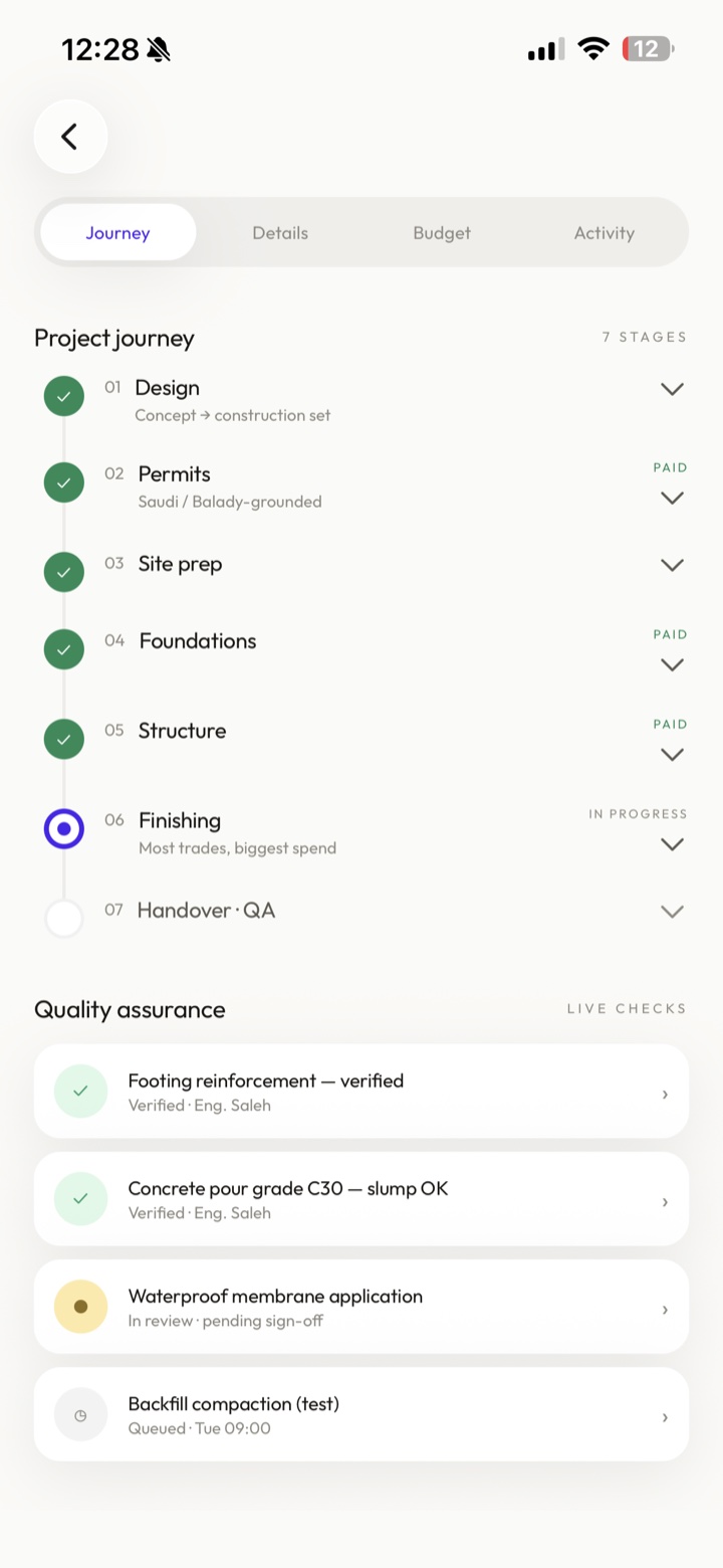 Ertah app: quality inspections verified by engineers